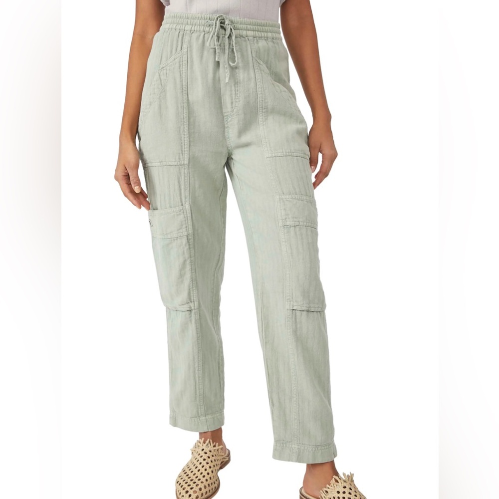 Free People Feelin’ Good Linen Blend Utility Pants